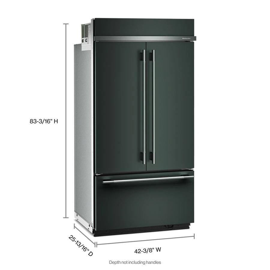 24.2 Cu. Ft. 42" Built-In French Door Bottom Mount Refrigerator with Platinum Interior - (KBFN542SJP)