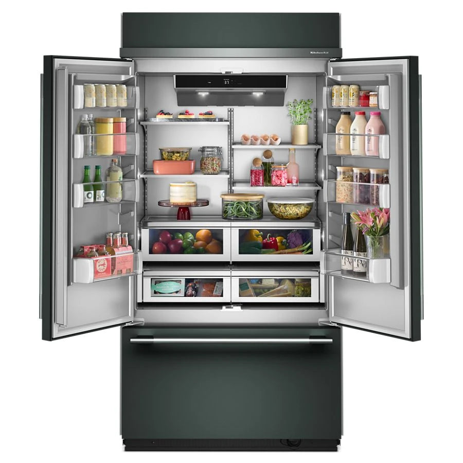 24.2 Cu. Ft. 42" Built-In French Door Bottom Mount Refrigerator with Platinum Interior - (KBFN542SJP)