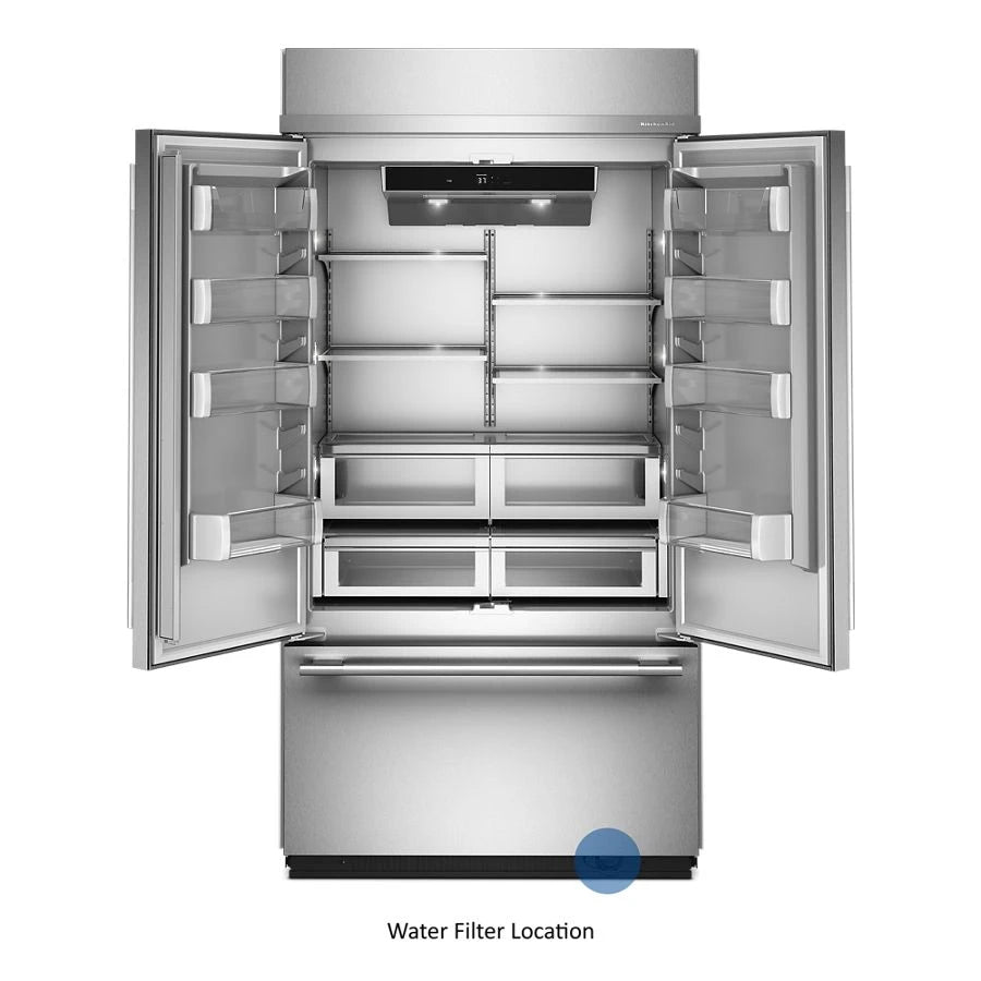 24.2 Cu. Ft. 42" Built-In French Door Bottom Mount Refrigerator with Platinum Interior - (KBFN542SPS)