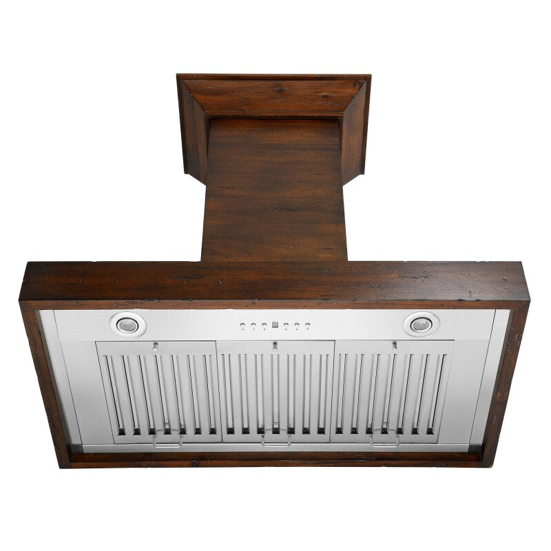 30" Ducted Wooden Wall Mount Range Hood with Remote Motor - (KBRRRS30400) -