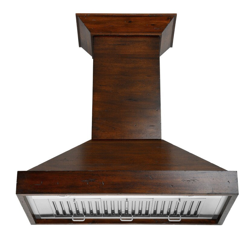 30" Ducted Wooden Wall Mount Range Hood with Remote Motor - (KBRRRS30400) -