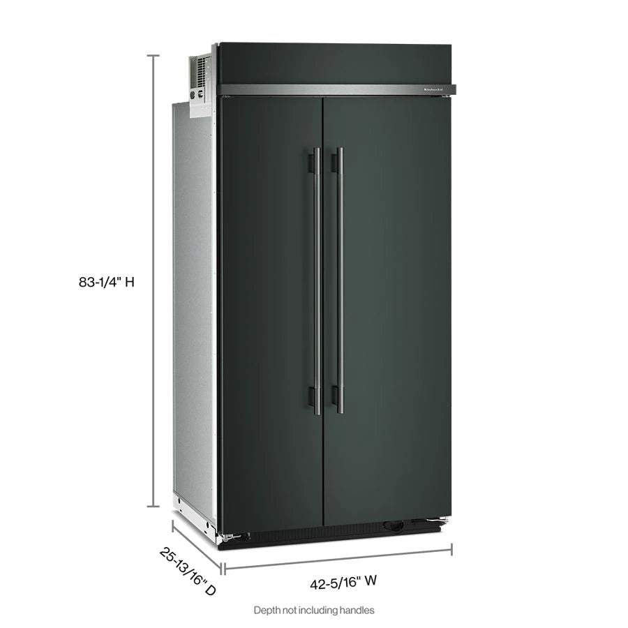 25.5 Cu. Ft. 42" Built-In Side-by-Side Refrigerator with Platinum Interior - (KBSN742SJP)