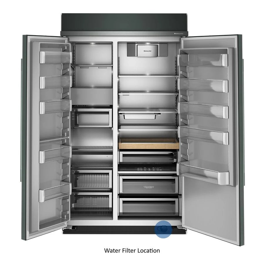 30 Cu. Ft. 48" Built-In Side-by-Side Refrigerator with Platinum Interior - (KBSN748SJP)