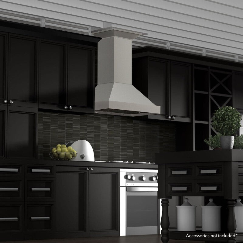 Convertible Vent Wooden Wall Mount Range Hood (KBUU) - 30 Inch - (KBUU30) -