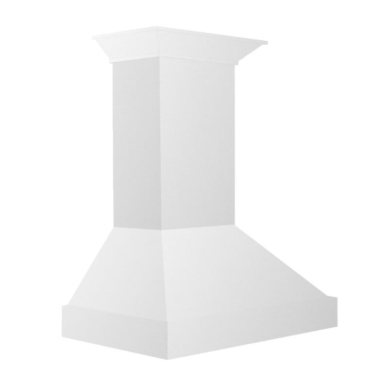 ZLINE 30 in. Wooden Wall Mount Range Hood in Smooth Bright White Finish (KBWW-30) - (KBWW30) -