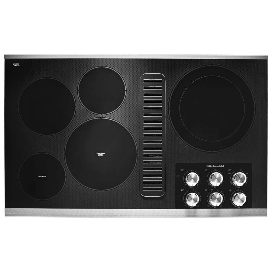 36" Electric Downdraft Cooktop with 5 Elements - (KCED606GSS) - KITCHENAID