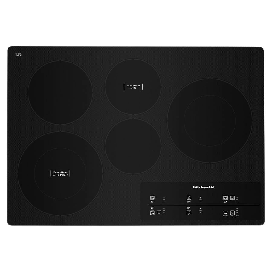 30" Electric Cooktop with 5 Elements and Touch-Activated Controls - (KCES950KSS) - KITCHENAID
