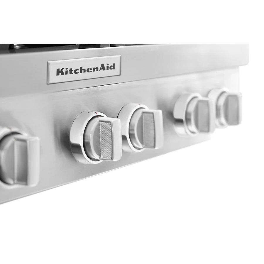 KitchenAid(R) 36'' 6-Burner Commercial-Style Gas Rangetop - (KCGC506JSS) - KITCHENAID