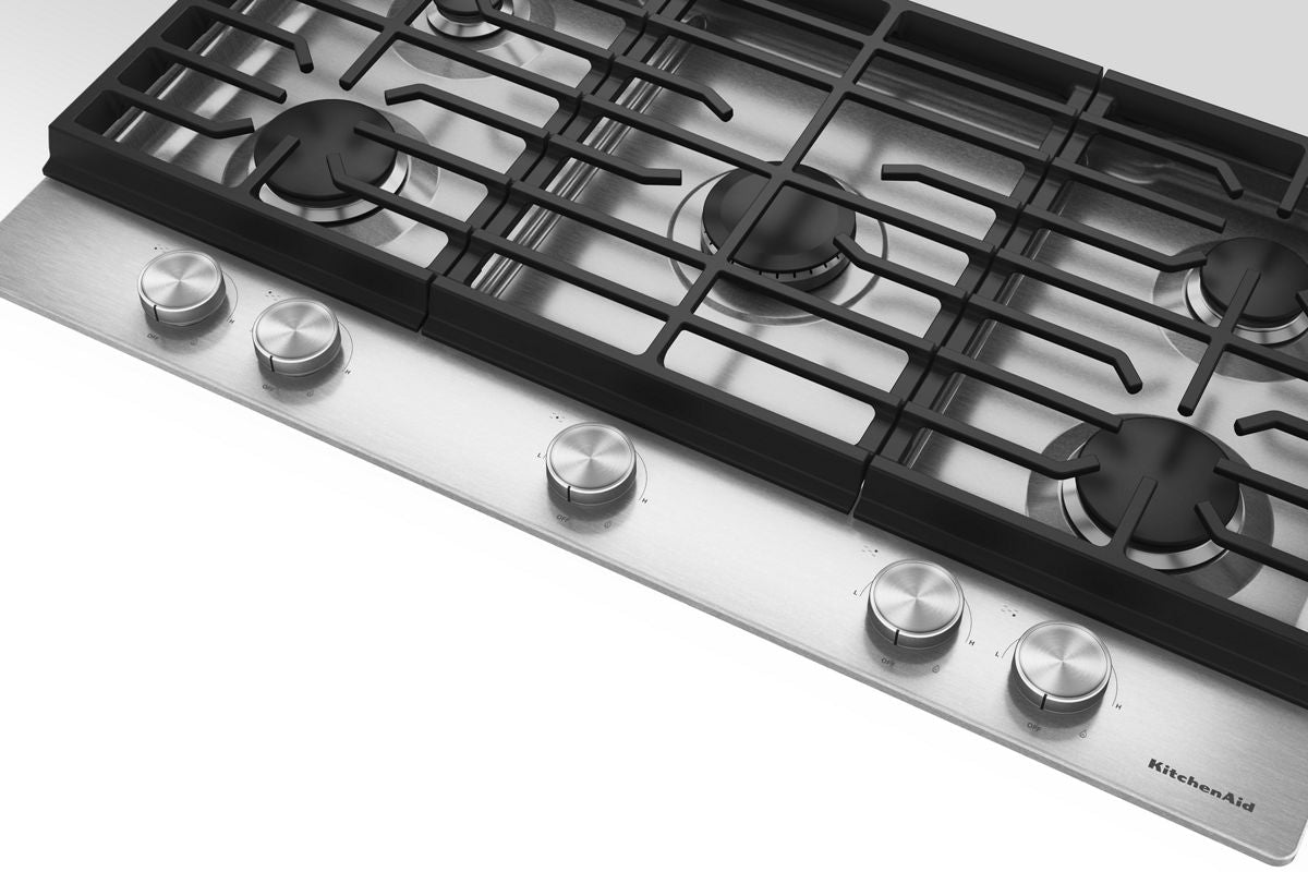 KitchenAid KCGK336SSS 36 in. Gas Cooktop - console