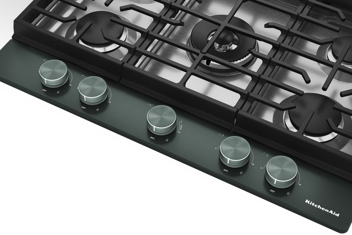 KitchenAid KCGK530SJP 30 in. Gas Cooktop Juniper - console