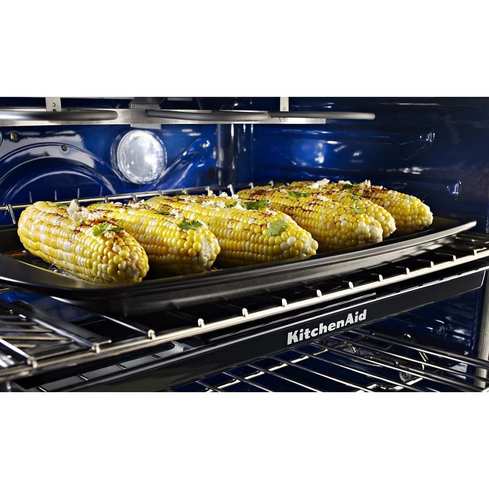 30-Inch 5 Burner Dual Fuel Double Oven Convection Range - (KFDD500ESS) - KITCHENAID
