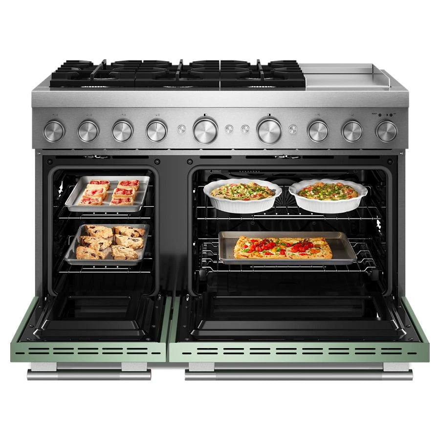 48-Inch 6 Burner Commercial-Style Dual Fuel Range with Griddle - (KFDD948SDC)