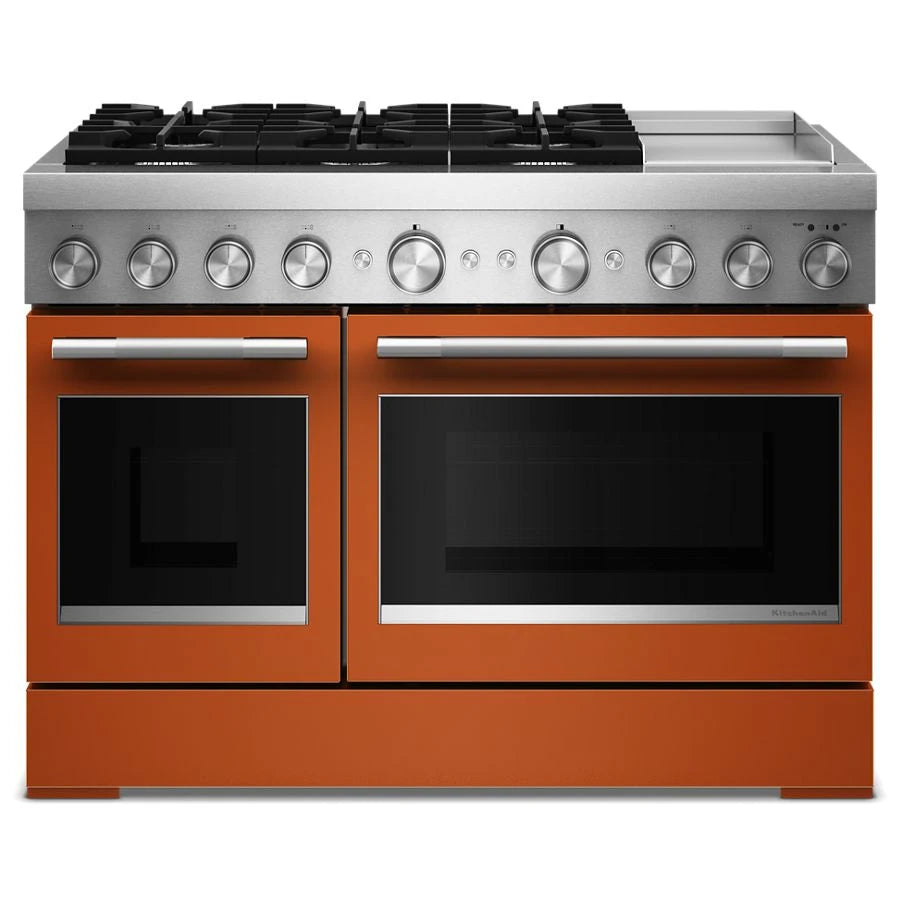 48-Inch 6 Burner Commercial-Style Dual Fuel Range with Griddle - (KFDD948SSC)