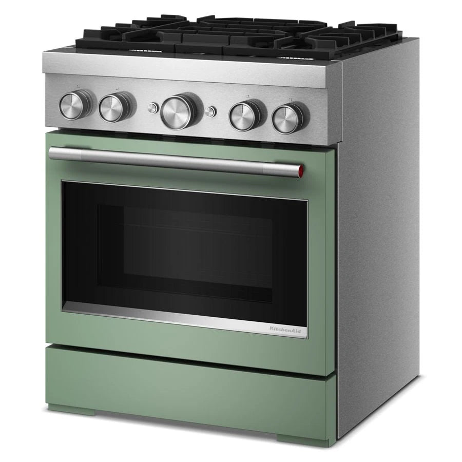 30-Inch 4 Burner Commercial-Style Dual Fuel Range with No Preheat Air Fry Mode - (KFDS930SDC)