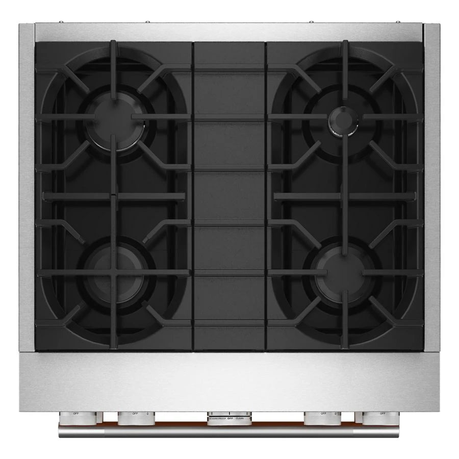 30-Inch 4 Burner Commercial-Style Dual Fuel Range with No Preheat Air Fry Mode - (KFDS930SSS)
