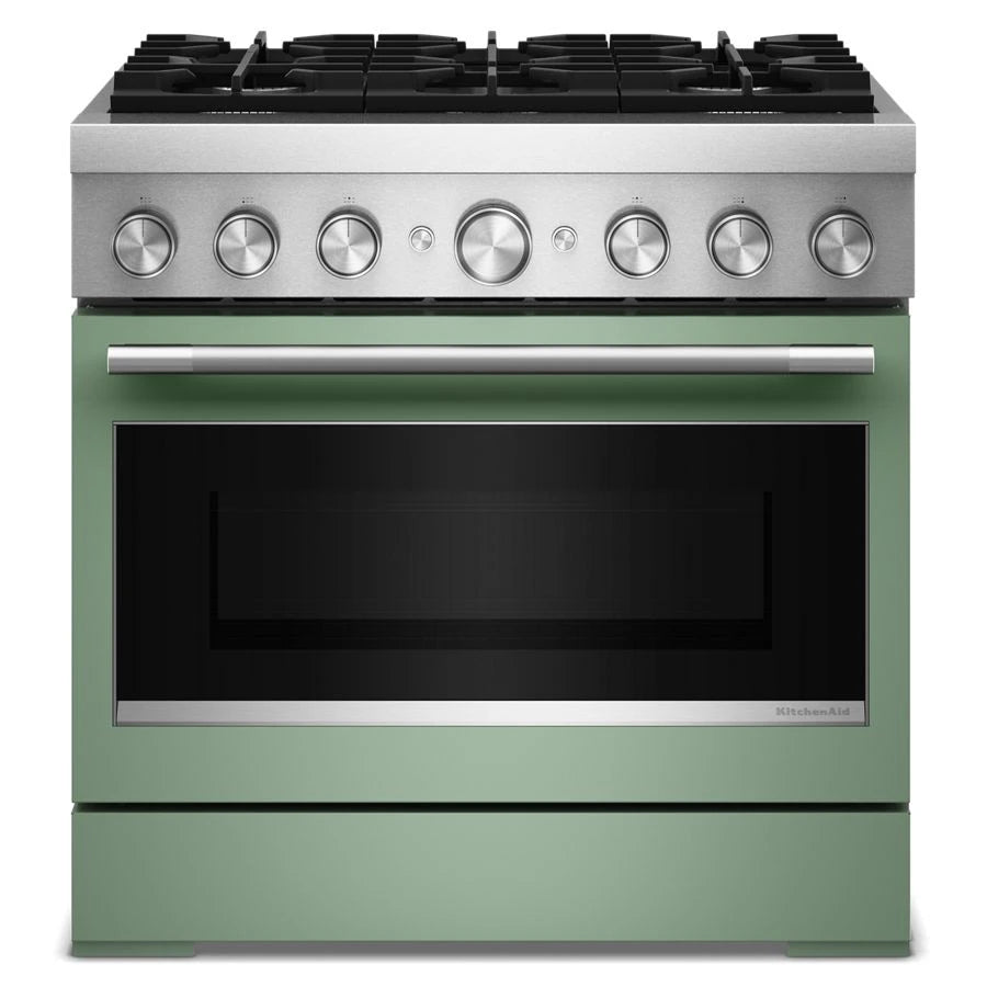 36-Inch 6 Burner Commercial-Style Dual Fuel Range with No Preheat Air Fry Mode - (KFDS936SDC)