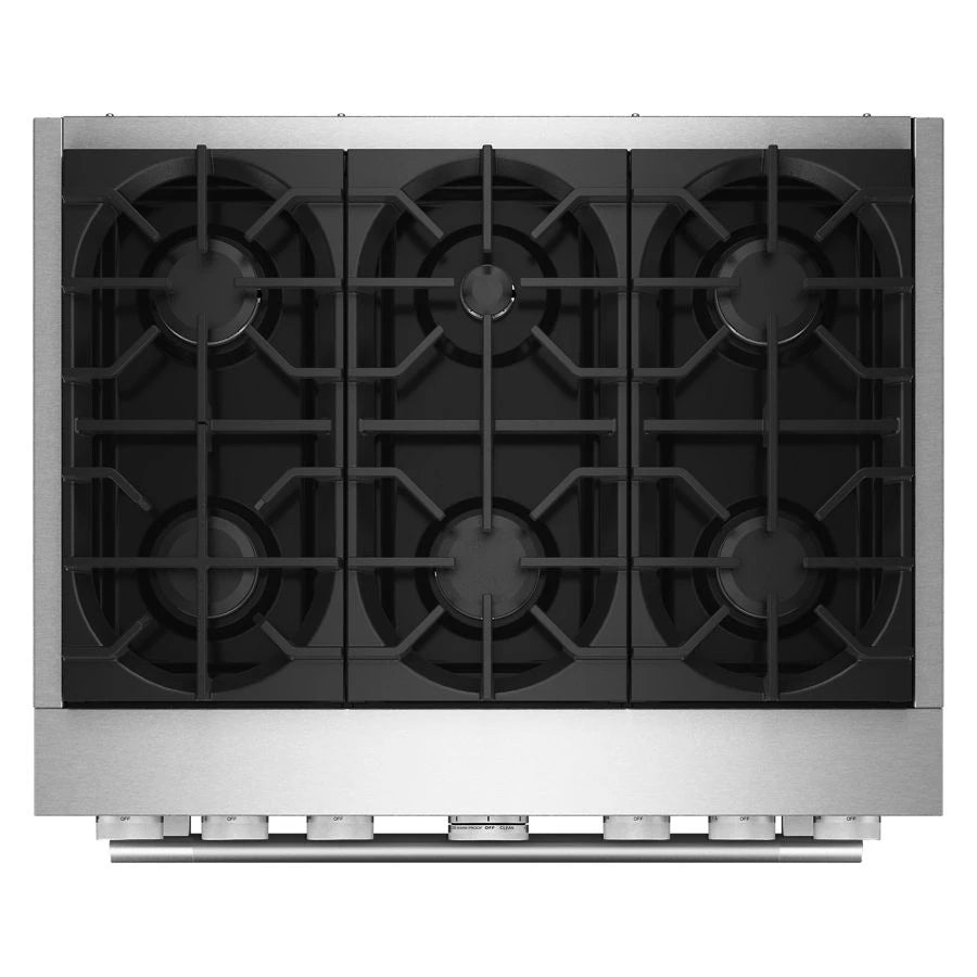 36-Inch 6 Burner Commercial-Style Dual Fuel Range with No Preheat Air Fry Mode - (KFDS936SDC)