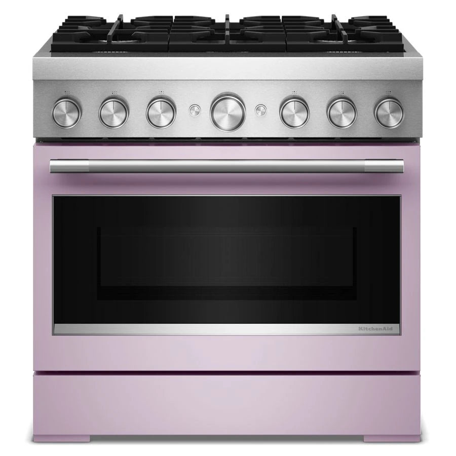36-Inch 6 Burner Commercial-Style Dual Fuel Range with No Preheat Air Fry Mode - (KFDS936SWF)