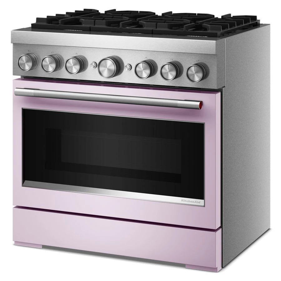 36-Inch 6 Burner Commercial-Style Dual Fuel Range with No Preheat Air Fry Mode - (KFDS936SWF)