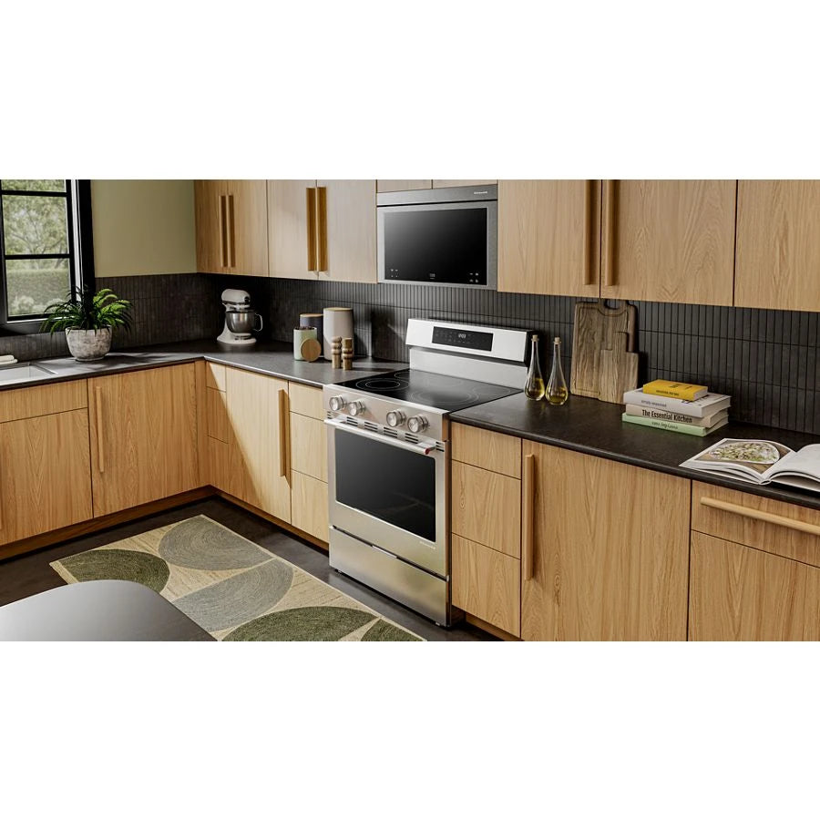 30" Smooth Surface Freestanding Electric Range with Convection Oven - (KFES530SPS)