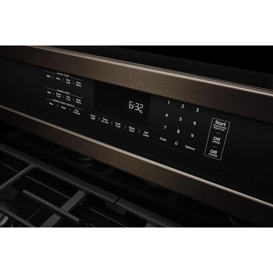 30-Inch 5 Burner Gas Double Oven Convection Range - (KFGD500EBS) - KITCHENAID