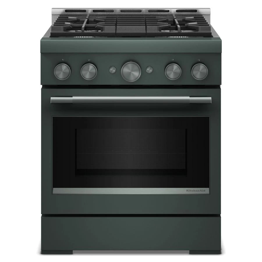 KitchenAid® 30-Inch 4 Burner Commercial-Style Gas Range with No Preheat Air Fry Mode - (KFGS930SJP)