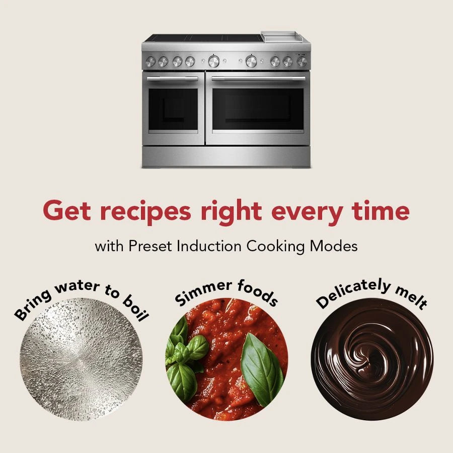 48-Inch 6-Element Induction Freestanding Commercial-Style Range with Griddle - (KFID948SSS)