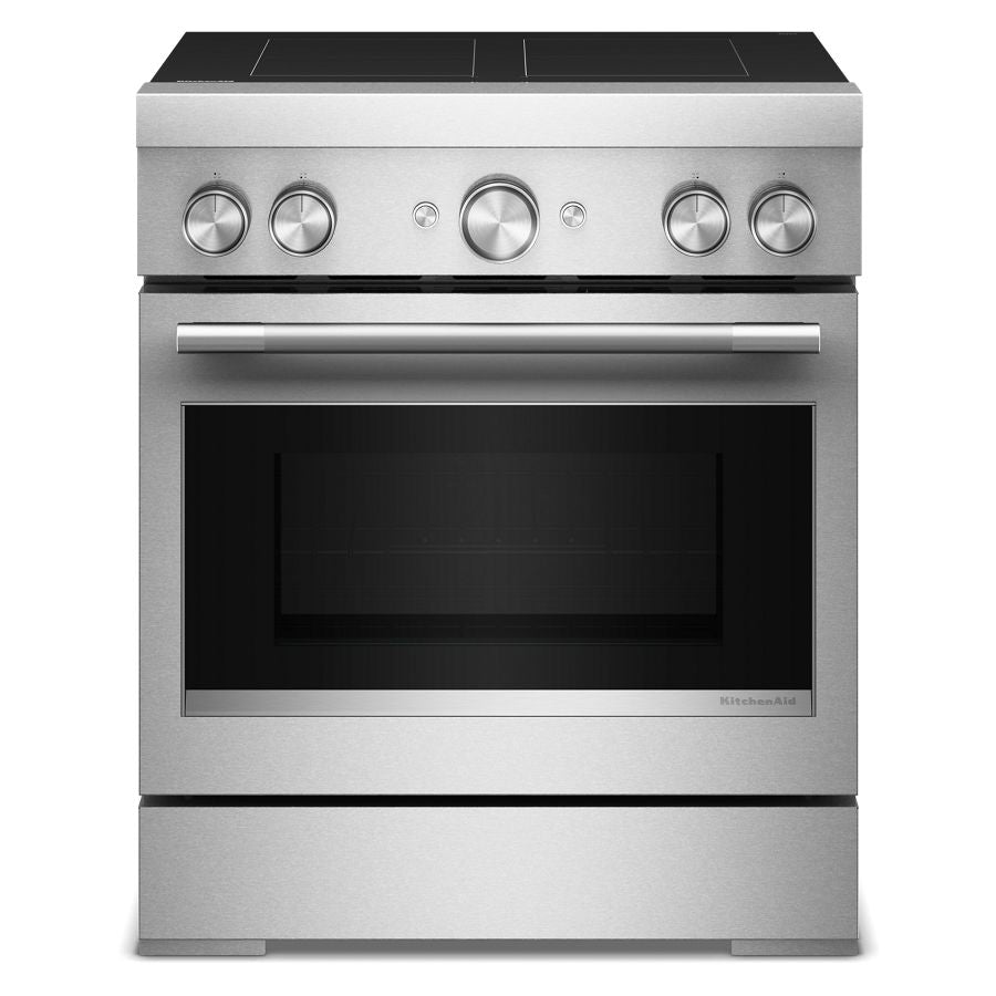 30-Inch 4-Element Induction Freestanding Commercial-Style Range with Air Fry - (KFIS930SSS)