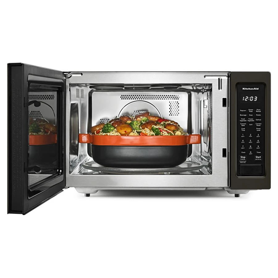 21 3/4" Countertop Convection Microwave Oven with PrintShield(TM) Finish - 1000 Watt - (KMCC5015GBS)