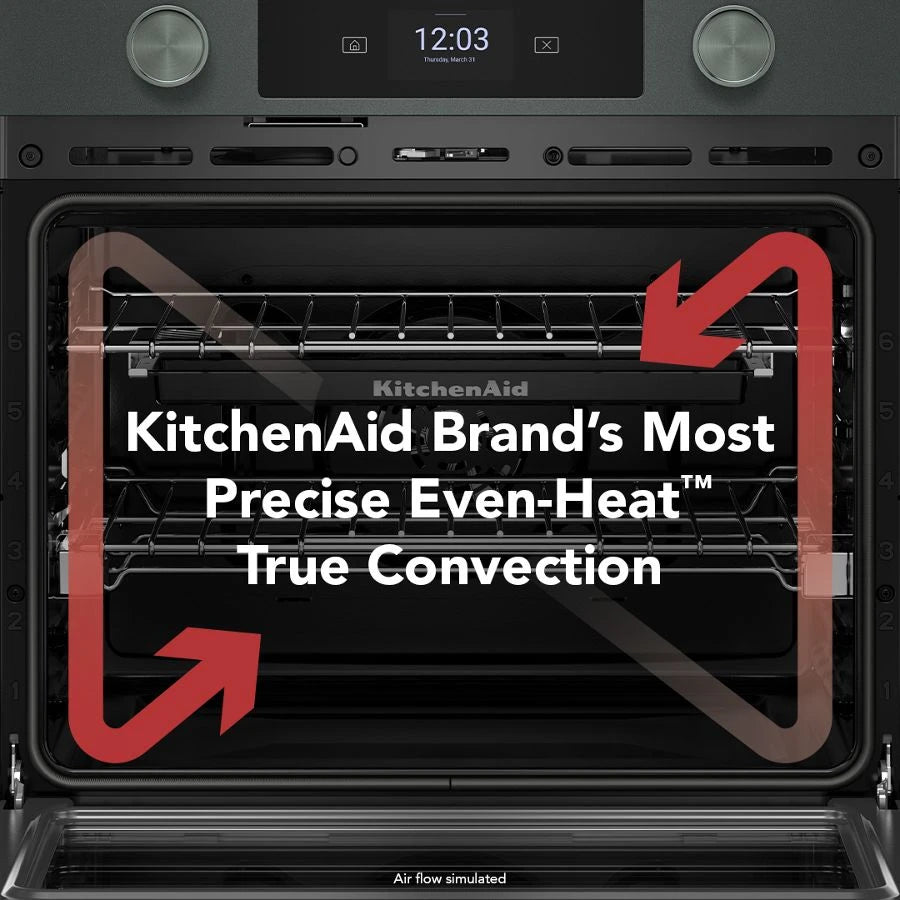 30-inch Smart Electric Combo Wall Oven with Assisted Cooking Modes - Juniper - (KOEC730SJP)