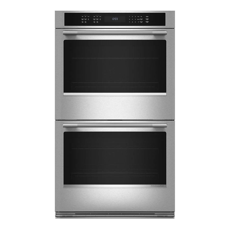 30-inch Electric Double Wall Oven with No Preheat Air Fry Mode - PrintShield™ Finish - (KOED530SPS)