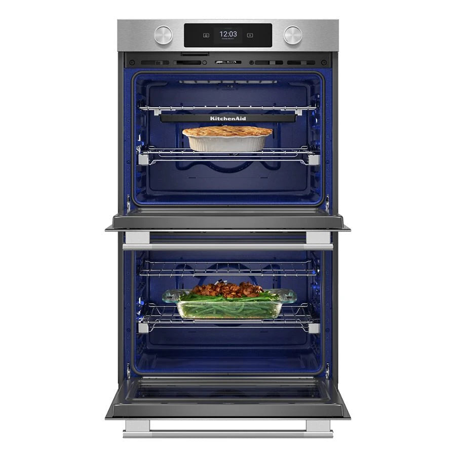 27-inch Smart Electric Double Wall Oven with Assisted Cooking Modes - PrintShield™ Finish - (KOED727SPS)