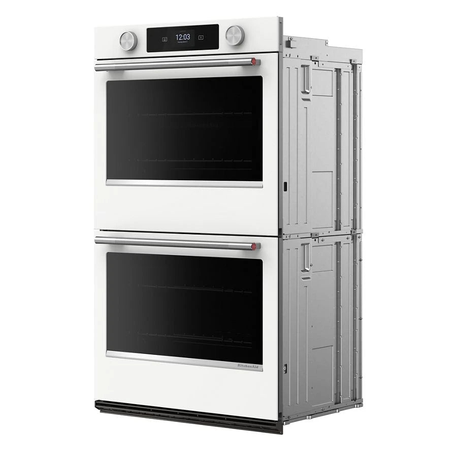 30-inch Smart Electric Double Wall Oven with Assisted Cooking Modes - White - (KOED730SWH)