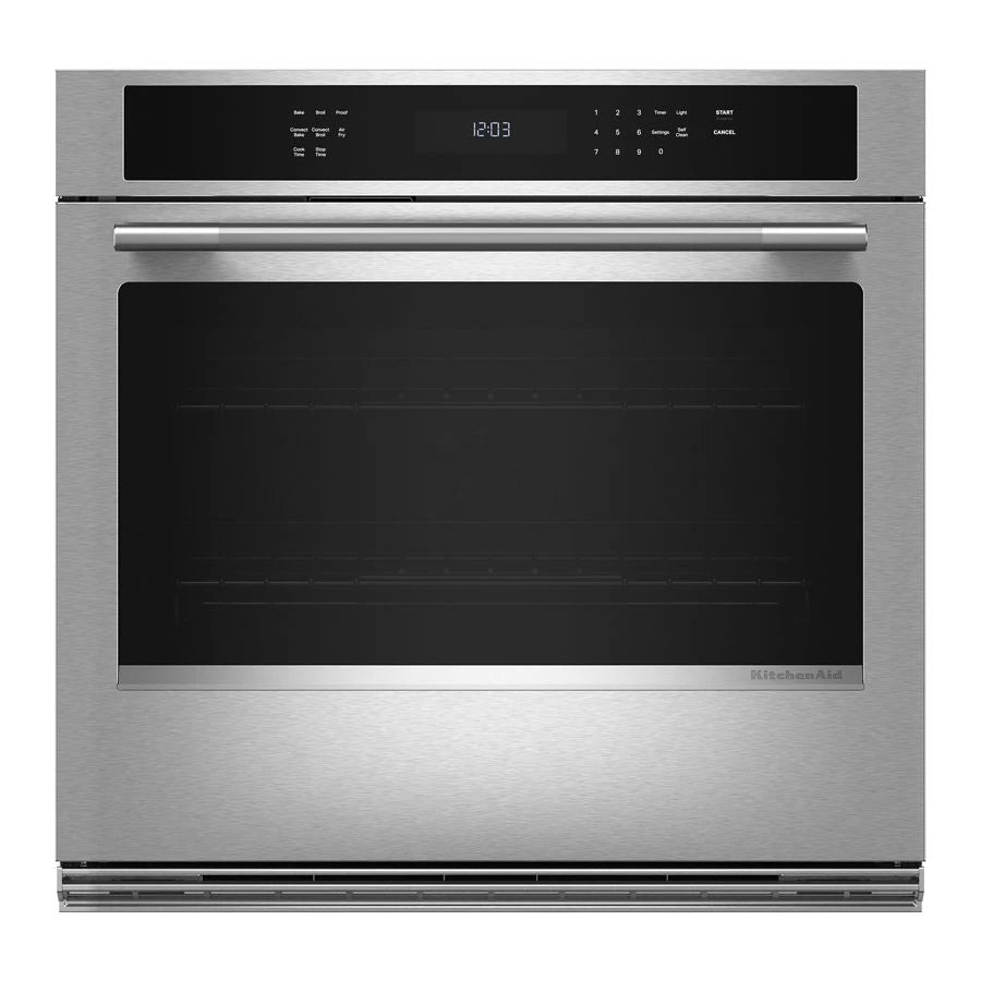 30-inch Electric Single Wall Oven with No Preheat Air Fry Mode - PrintShield™ Finish - (KOES530SPS)