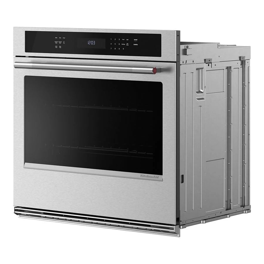 30-inch Electric Single Wall Oven with No Preheat Air Fry Mode - PrintShield™ Finish - (KOES530SPS)
