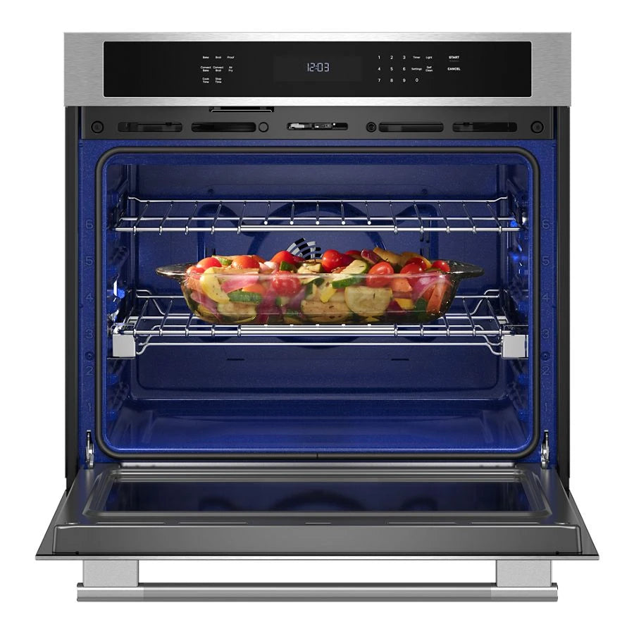 30-inch Electric Single Wall Oven with No Preheat Air Fry Mode - PrintShield™ Finish - (KOES530SPS)