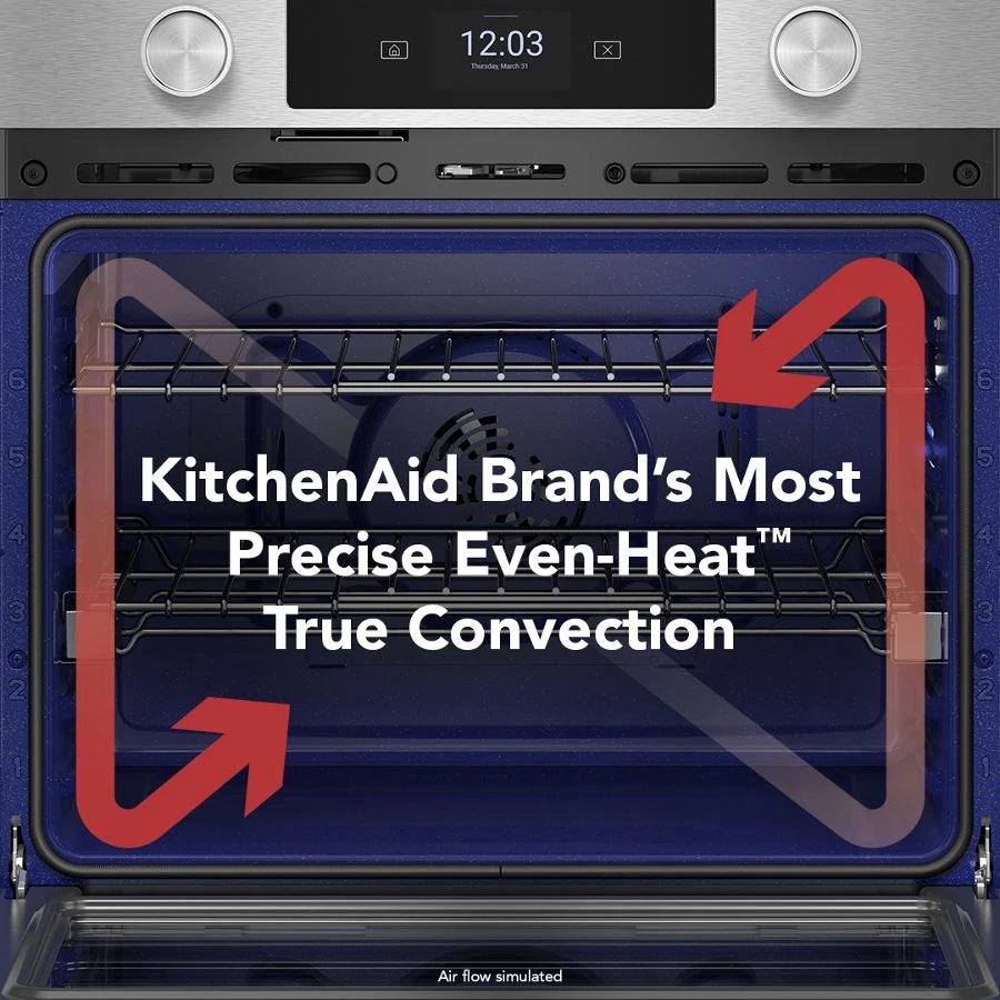30-inch Smart Electric Single Wall Oven with Assisted Cooking Modes - PrintShield™ Finish - (KOES730SPS)