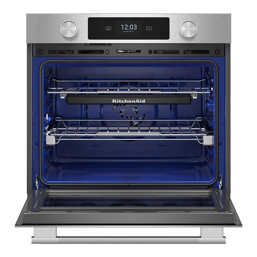 30-inch Smart Electric Single Wall Oven with Assisted Cooking Modes - PrintShield™ Finish - (KOES730SPS)