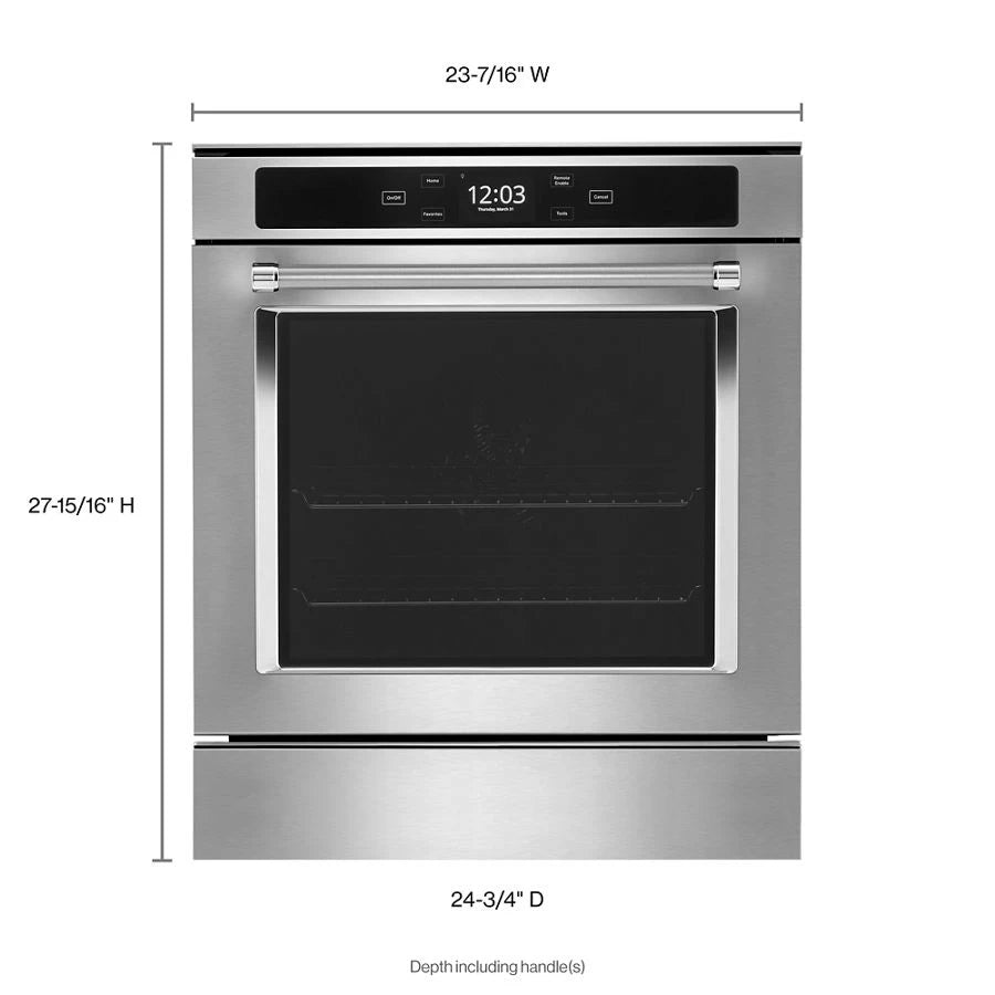 24" Smart Single Wall Oven with True Convection - (KOSC504PPS) - KITCHENAID