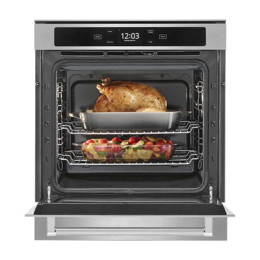 24" Smart Single Wall Oven with True Convection - (KOSC504PPS) - KITCHENAID