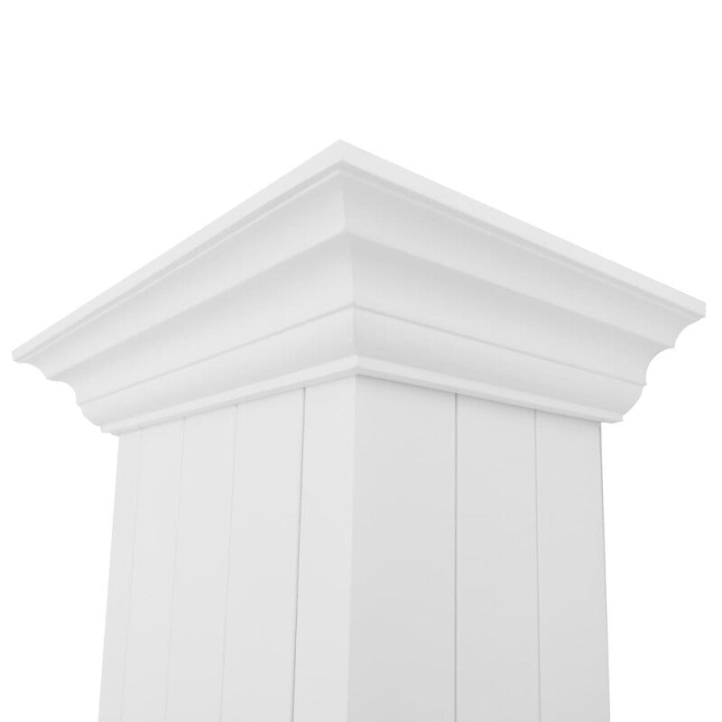 ZLINE 30 in. Wooden Wall Mount Range Hood in Shiplap Bright White Finish (KPWW-30) - (KPWW30) -