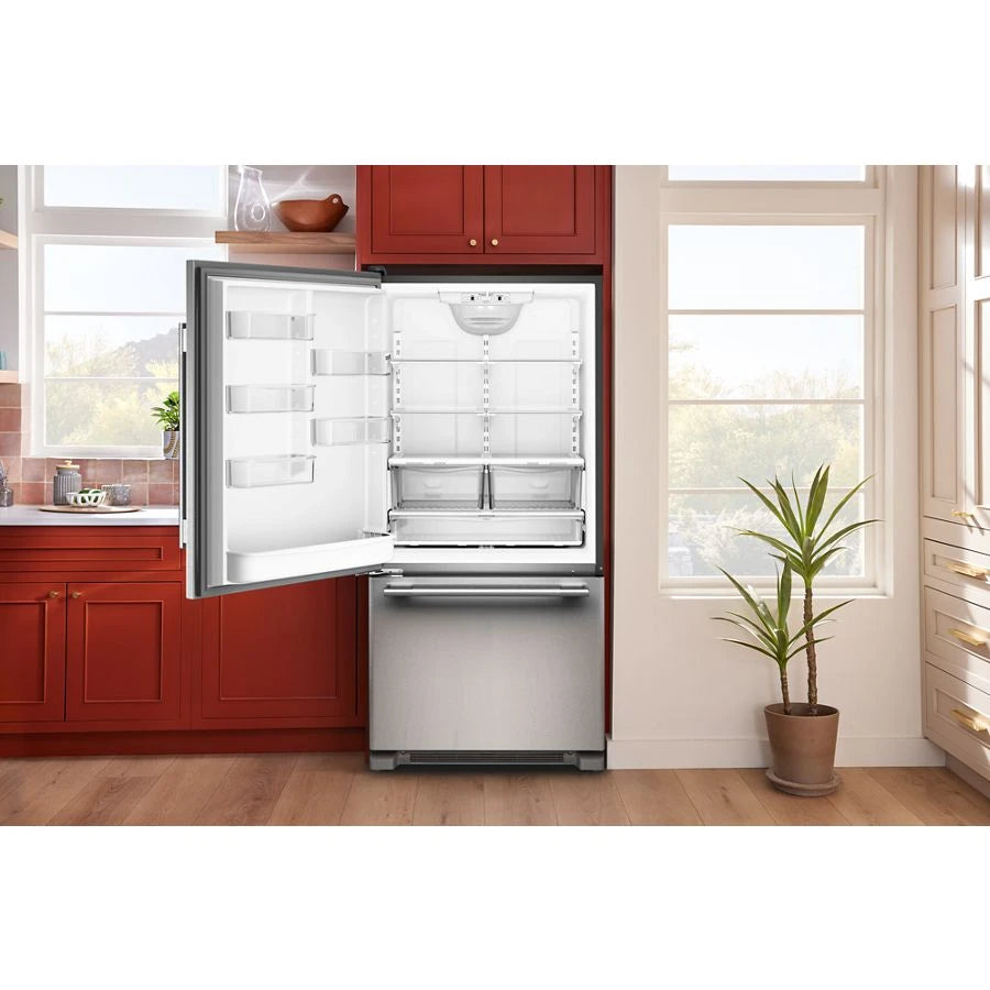 22 Cu. Ft. 33-Inch Standard-Depth Bottom Mount Refrigerator with Left Door Swing - (KRBL133SPS)