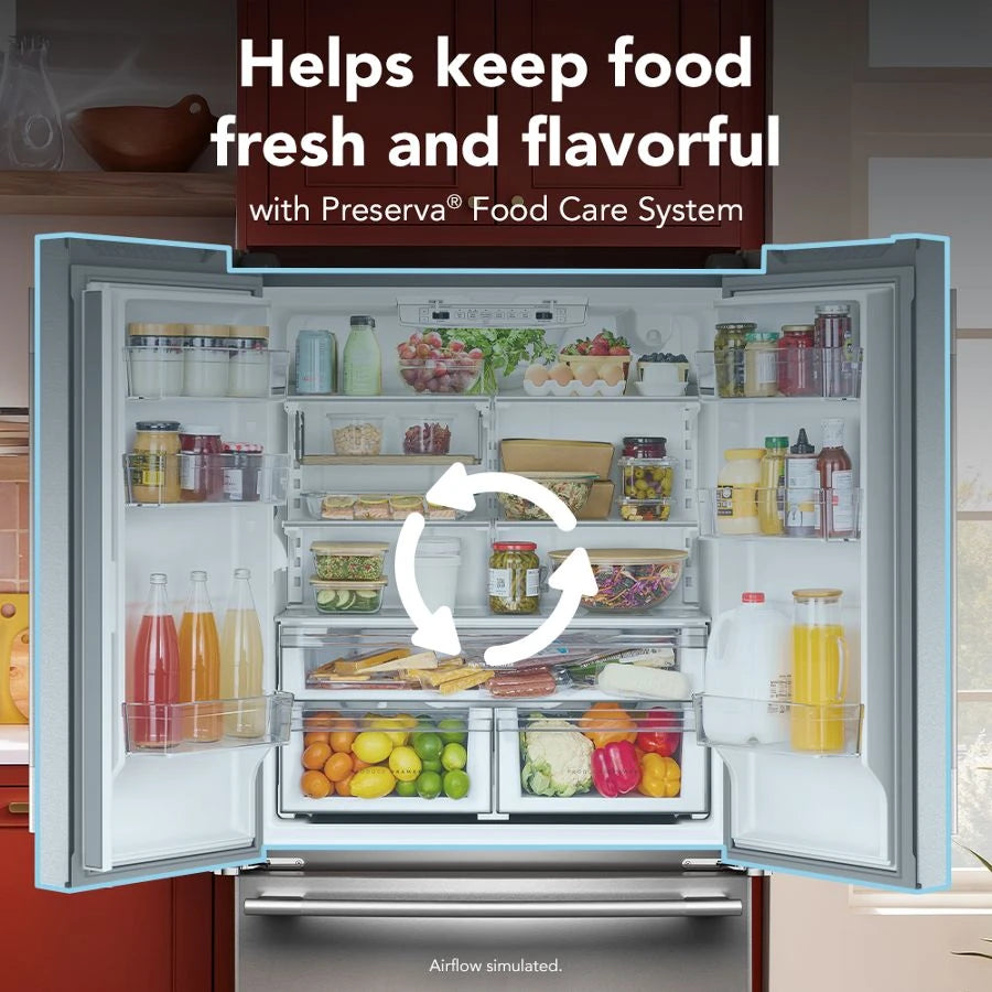 20 Cu. Ft. 36-Inch Counter-Depth French Door Refrigerator with Internal Water Dispenser - (KRFC136SPS)