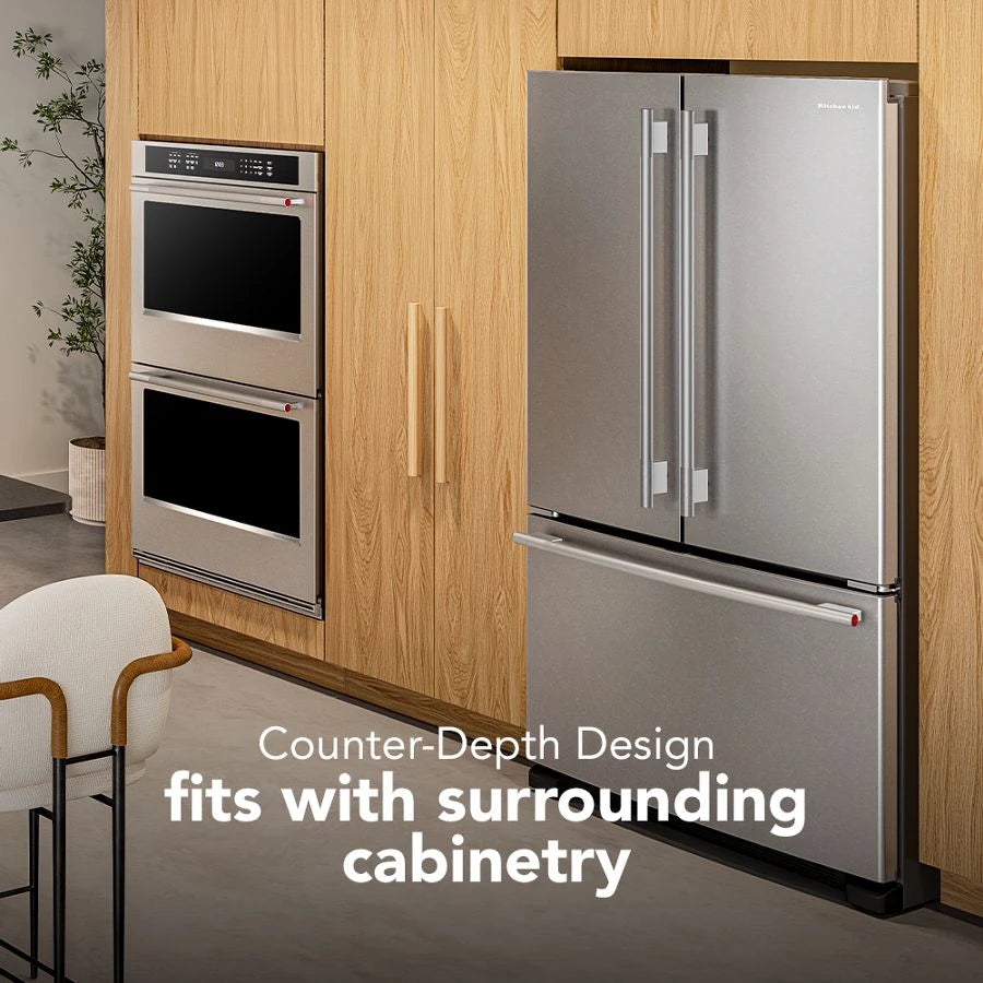 20 Cu. Ft. 36-Inch Counter-Depth French Door Refrigerator with Internal Water Dispenser - (KRFC136SPS)