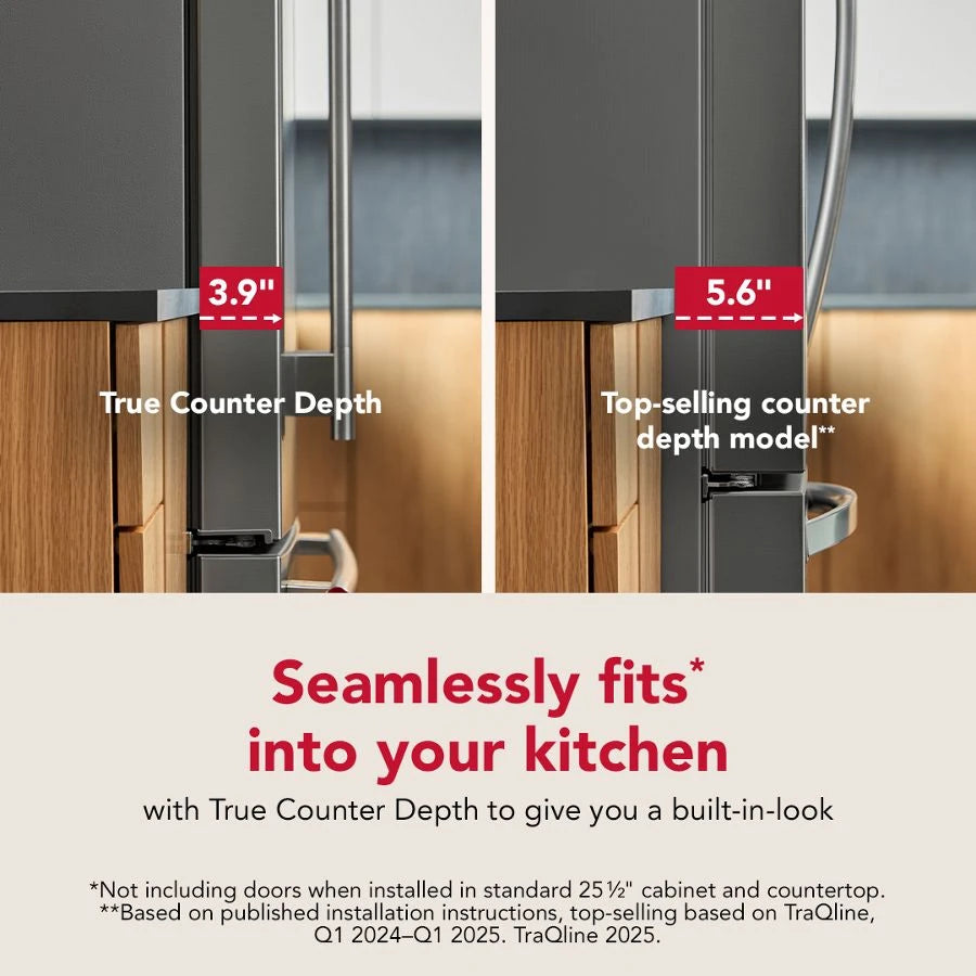 Counter-Depth French Door Refrigerator with Internal Water Dispenser - (KRFC236SJP)