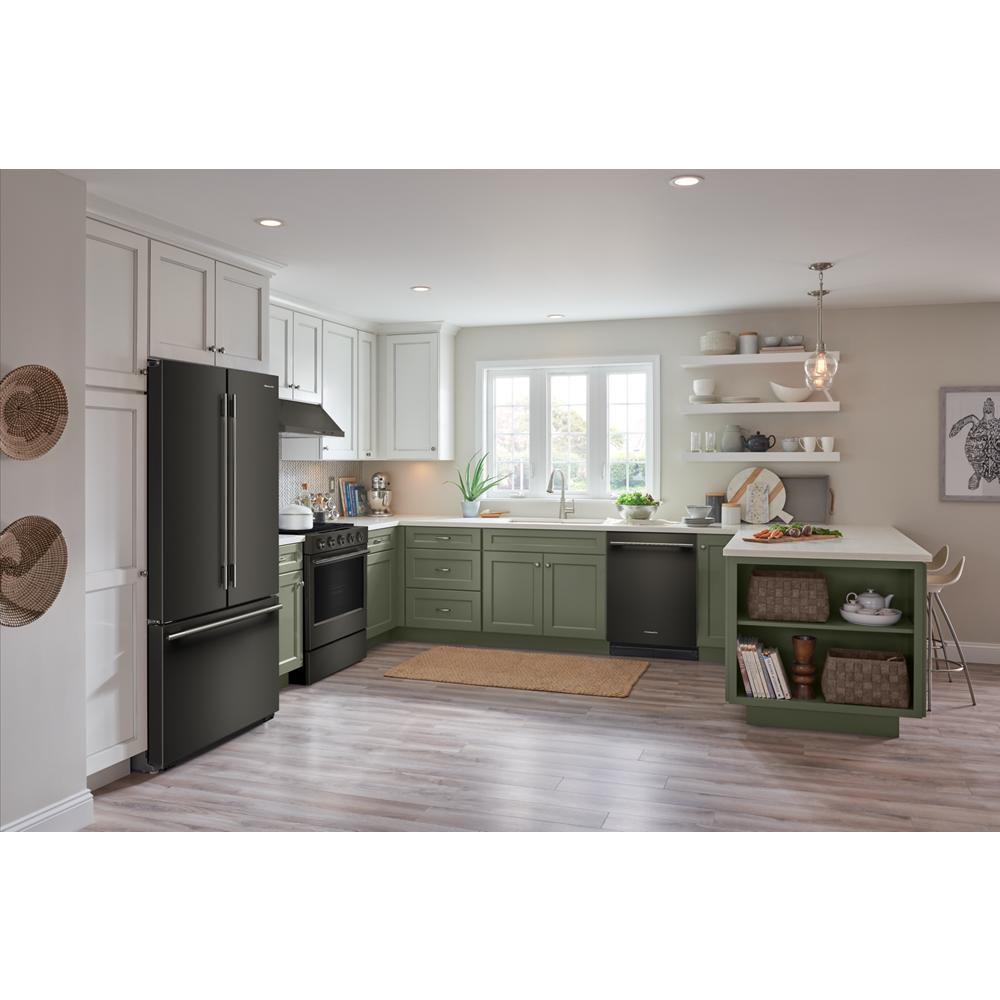 36" Counter-Depth French Door Refrigerator with Interior Dispense - (KRFC336SBE)