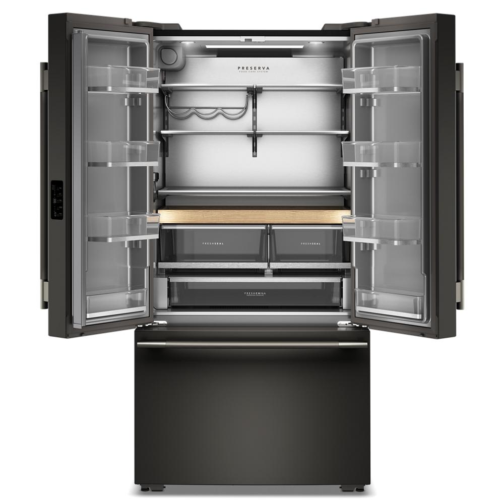 36" Counter-Depth French Door Refrigerator with Interior Dispense - (KRFC336SBE)