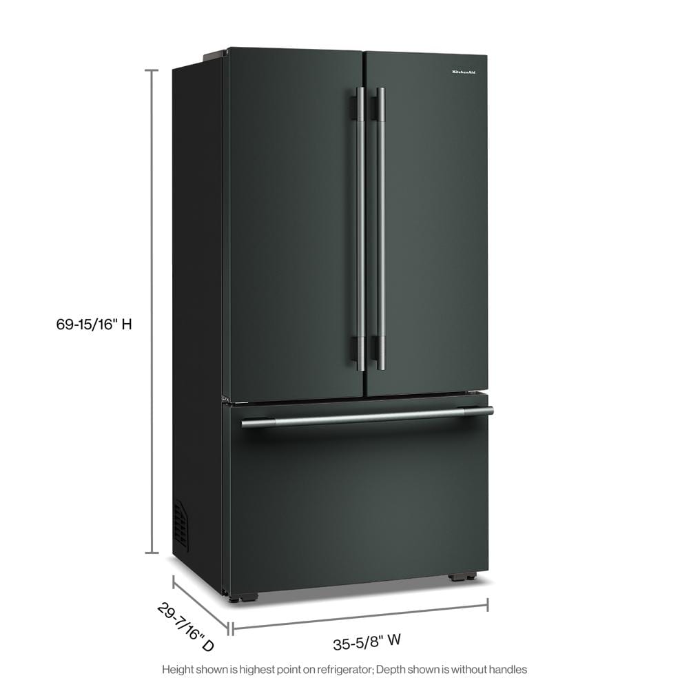 36" Counter-Depth French Door Refrigerator with Interior Dispense - (KRFC336SJP)