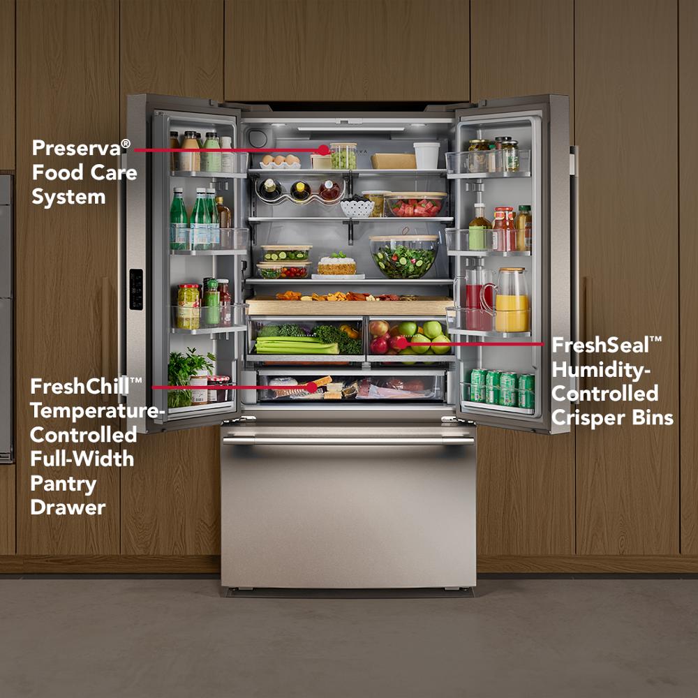 36" Counter-Depth French Door Refrigerator with Interior Dispense - (KRFC336SPS)