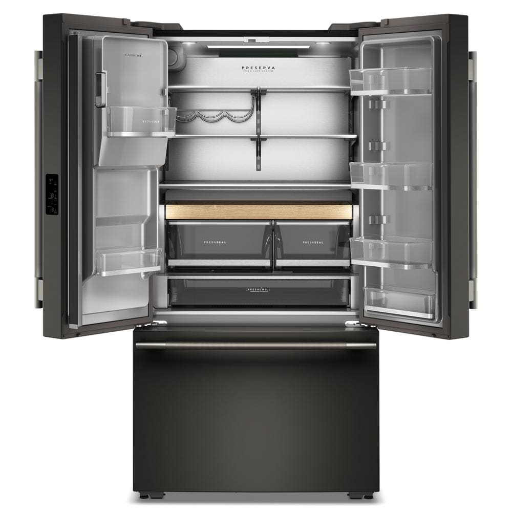 36" Counter-Depth French Door Refrigerator with Interior Dispense - (KRFC536SBE)